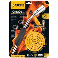Sgs Pürmüz Gaz Torch Seti, Vakumlu, Musluklu, Profesyonel Pürmüz Başlığı, SGS801 Model