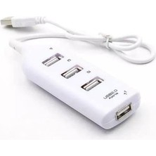 4 Port USB Çoğaltıcı Çoklayıcı Hub USB 2.0 Çoklama Pc Laptop - Beyaz