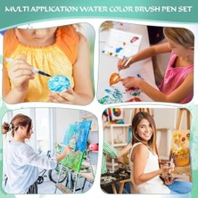 Su Fırçası Kalemi, 12 Parça 3 Boyutta Su Bazlı Boya Fırçası, Premium Naylon Kıllı Profesyonel Seti, Resim, Aquarelle, Pastel, Akrilik Boyama, Guaj ve Mürekkep Çalışmaları Için