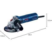 Professional Gws 9,115 S Avuç Taşlama Makinesi-Devir Ayarlı (900 W, Disk Çapı: 115 Mm, 2.800-11.000 Dev/dak)