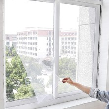 Luas Pencere Sinekliği, Çift Kanat Beyaz Tül Sineklik, Sivrisinek Ağı, Sinek Böcek Tutucu, Aparatlı Cam Sinek Teli, Montaj 150 cm