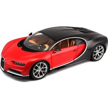 Bburago 15611040R – 1: 18 Bugatti Chiron, Araba, Kırmızı