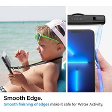 Aqua Shield Waterproof (Tüm Cihazlarla Uyumlu) Ipx8 Sertifikalı Su Geçirmez (Havuz & Deniz Için Kılıf) A601 Crystal Clear - AMP04526