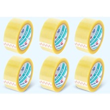 Şeffaf Koli Bandı - 45MM*100MT - 38 Mikron - Akrilik (6 Adet)