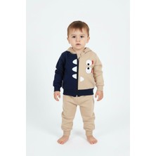 Butik Erkek Bebek %100 Pamuklu Ceketli 2'li Takım