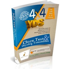 4x4 Yds Seti 3. Kitap Cloze Test ve Diyalog Tamamlama