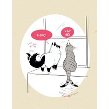 Kedi Dili - Kedinizi Anlayabilmeniz Için Resimli Bir Rehber - Lili Chin - Kartpostal - Aşı ve Ilaç Kartı - Ayraç