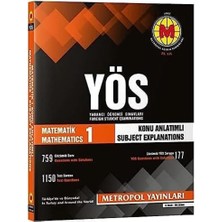 Metropol Yös Matematik 1 Konu Anlatımlı Örnek Çözümlü