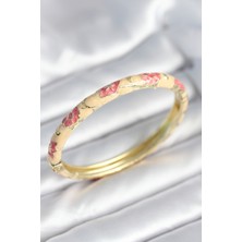 Pazarcan Pembe Renk Detaylı Mineli Kelepçe