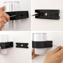 LED Duvar Aplik 12W IP54 – Günışığı 3200K, 1170 Lümen, Su Geçirmez Iç ve Dış Mekan Aydınlatma, Bahçe Balkon Teras Ev Koridor Için