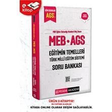 Pegem Akademi Yayıncılık MEB-AGS Kim Korkar Eğitimin Temelleri Türk Milli Eğitim Sistemi Tamamı Çözümlü E-Soru Bankası
