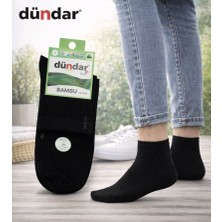 Dündar Erkek Dikişsiz Kokulu Bambu Konç Patik Çorap Siyah 4' lü Paket