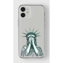 Manitoba Iphone 12 Mini Uyumlu Baskılı Yumuşak Silikon Şeffaf Telefon Kılıfı
