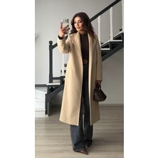 Oslove Taş Premium Astarlı Kuşaklı Kaban