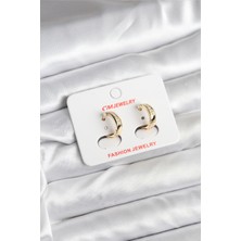 Pazarcan 14K Gold Renk Kaplama cm Kadın Küpe