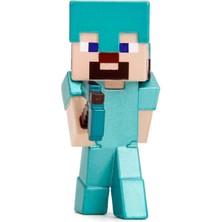 Jada Toys Minecraft Metalfigs Die Cast Figür S3 - Steve In Diamond Armor