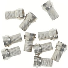 10 Adet Tv Uydu Kablosu Rg6/u4 18MM Geniş F Konnektör