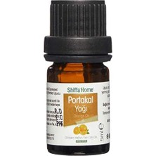Shiffa Home Portakal Yağı 5 ml | Oleum Citrus Sinensis Saf Uçucu Yağ | C Vitamini, P, B, E Vitaminleri ve Mineral Zengini | Doğal Cilt Bakımı, Nemlendirici ve Besleyici