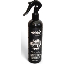 Magic Cosmetics Çift Fazlı Süt Içerikli Fön Suyu 400 ml – Koruyucu & Besleyici – Güç Parlaklık ve Kolay Tarama Sağlar – 2 Phase Conditioner Milk