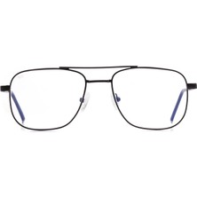 Mavi Işık Engelleyici Gözlük | Dinlendirici Bilgisayar Gözlüğü | Genç Yetişkin | Erkek Kadın Üniseks | Köşeli Tam Çerçeveli Metal | Mavi Işık, Uv, Parlama Önleyici Filtre Olw 1854-06