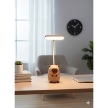 Silva Nature Sevimli Capybara Ayıcık Figürlü LED Masa Lambası | Çocuk Odası & Gece Lambası