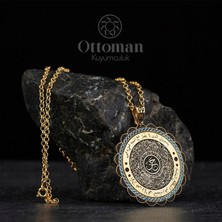 Design Ottoman Kuyumculuk Inşirah Suresi Yazılı Gümüş Kadın Kolye