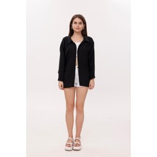 La Pante Ön Cepli Düğmeli Müslin Gömlek