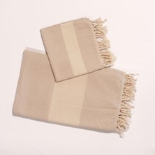 Ve Yeniden Elmas Peştamal ve Peşkir Takımı – Bej