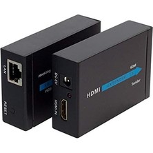 HDMI Görüntü Aktarma, HDMI To Cat5/cat6, 60 Metre, Adaptörlü, Extender,
