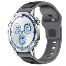 Sneezy Huawei Watch Gt5 46MM ve Gt4 46MM Ile Uyumlu Çift Renkli Spor Silikon Kordon Nefes Alabilir Konforlu