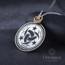 Design Ottoman Kuyumculuk Teşkilat-I Mahsusa Madalyon Gümüş Erkek Kolye