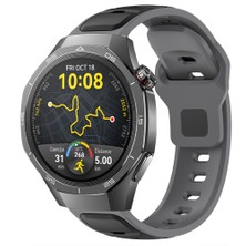 Sneezy Huawei Watch Gt5 Pro 46MM Ile Uyumlu Çift Renkli Spor Silikon Kordon Nefes Alabilir Konforlu