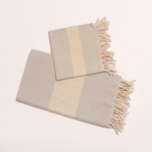 Ve Yeniden Elmas Peştamal ve Peşkir Takımı – Gri