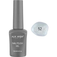 Alıx Avıen Inci Beyaz Kalıcı Oje 52-Yoğun Renk Veren Jel Oje 12 Ml-Nail Uv Gel Polish 52