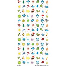 Artikel Mevsimler Tırnak Dövmesi, Tırnak Tattoo, Nail Art, Tırnak Sticker
