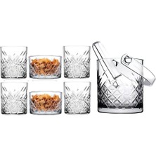 Meşrubat Bardağı Çerezlik ve Buz Kovası Seti 7 Parça 8695668985588AYBABASTORE