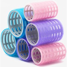 Croc 1225 6lı Cırtlı Yapışkanlı Saç Bigudi Karma Malzeme ile Kolay Kullanım