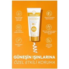 Zühre Ana Güneş Kremi Spf 50+ Uva Uvb Leke Karşıtı Yüksek Koruma ve Nemlendirici Etkili 50 ml