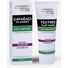 Softto Plus Çay Ağacı Sivilce ve Akne Karşıtı Kil Maskesi 100 ml