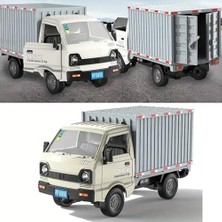 Uzaktan Kumandalı Rc Kamyonet,yük Taşıma Aracı,sesli,ışıklı,şarjlı,(Pil Hediyeli),2.4 Ghz Araç,uzaktan Kumandalı Kargo Arabası (Beyaz)