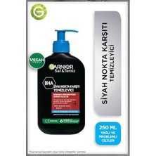 Garnier Saf Aktif Yoğun Siyah Nokta Karşıtı Kömür Jel Yüz Yıkama 8.45 Floz (250ML), Vegan