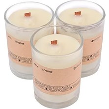 Bergamot Kokulu Şat Bardak Mum 3'lü Set