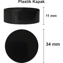 Afracam Mini Amber Cam Kavanoz, 10 ml Hacimli, Sızdırmaz Kapaklı, Krem ve Kozmetik Saklama Kutusu, Lip Balm 6 Adet