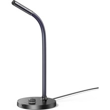 Masaüstü Standlı USB Girişli Pc Bilgisayar Mikrofonu Siyah