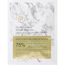 Ovaco Onarıcı ve Kırışıklık Karşıtı Savia Yaprak Yüz Maskesi, Yüzde 75 Centella Asiatica, Niacinamide ve Hyaluronik Asit, Yoğun Nemlendirici ve Yenileyici Bakım