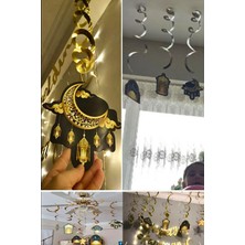 Azebu LED Işıklı Hoşgeldin Ramazan Yazısı Ramazan Bayramı Tavan Süsü 11 Ayın Sultanı Dini Süsleme Süs Seti