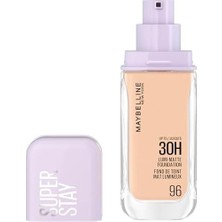 Maybelline New York Super Stay Lumi Matte Fondöten 96 Standart Renk Özelliği ile Uzun Süreli Kullanım