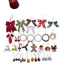 Yılbaşı Ağacı Süsü, 35 Parça, Kar Tanesi, Fiyonk,palamut, Melek El Yapımı Yılbaşı Süsler