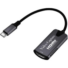 Type C Video Capture Kartı Uçlu HDMI To Type-C Pc Bilgisayar Video (Hdmı Aktarma Için Kullanılmaz)