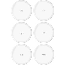 Mia Summertime Pasta Tabağı 6 Lı Set - 19 cm